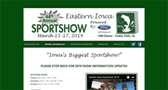 Desktop Screenshot of easterniowasportshow.com