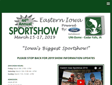 Tablet Screenshot of easterniowasportshow.com